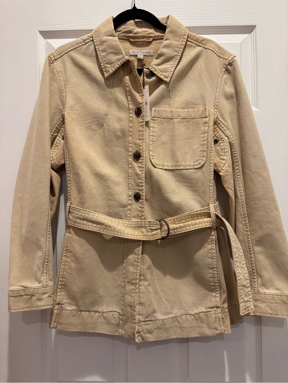 Banana Republic Cotton Canvas Shirt Jacket